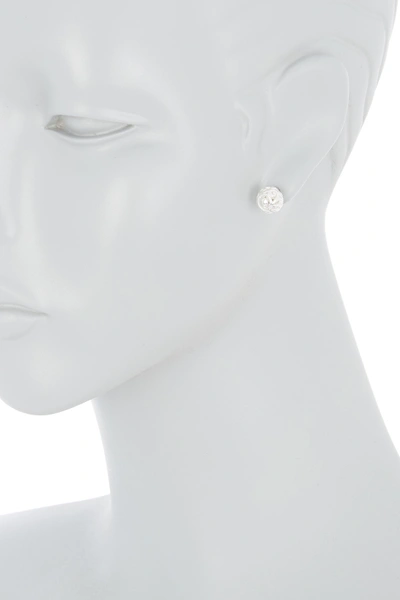 Shop Argento Vivo Sterling Silver Texture Design Ball Stud Earrings