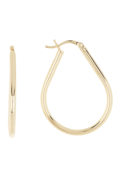 Shop Argento Vivo 18k Gold Plated Sterling Silver Teardrop Hoop Earrings