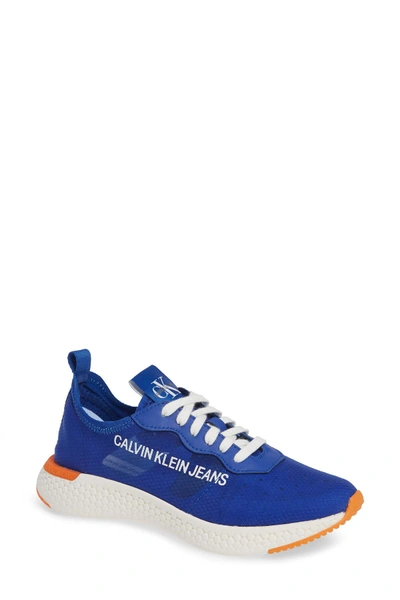 Shop Calvin Klein Jeans Est.1978 Alexia Logo Sneaker (women) In Nautical Blue