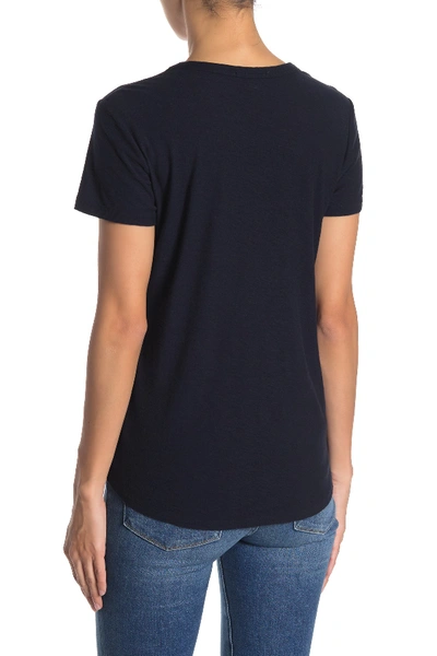 Shop James Perse Crew Neck Short Sleeve T-shirt In French Nav