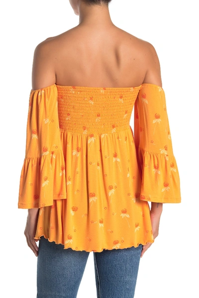 Shop Free People Lana Off The Shoulder Tunic In Orange