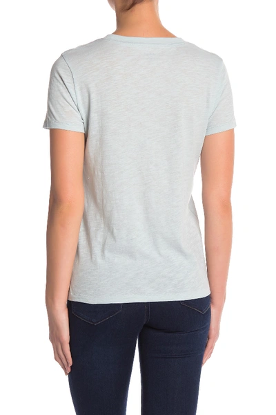 Shop Madewell Crew Neck Pocket T-shirt In Sea Glass