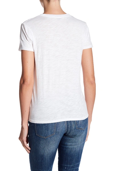 Shop Madewell Cotton Pocket T-shirt In Optic White