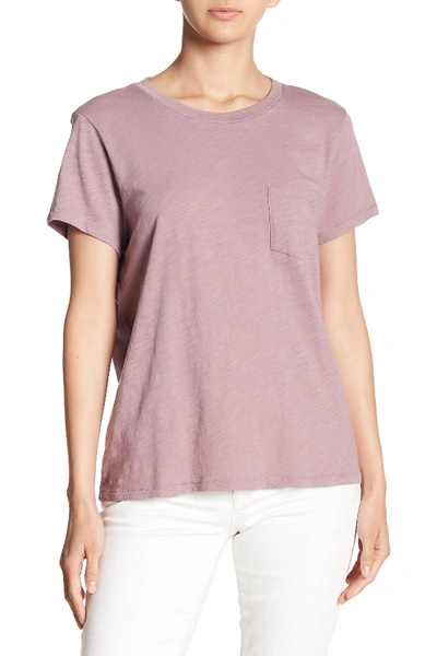 Shop Madewell Crew Neck Pocket T-shirt In Fig