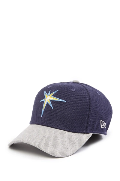 Shop New Era Mlb Tampa Rays Reverse Two-tone Cap In Blue/grey