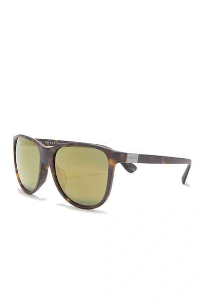 Shop Prada 58mm Square Sunglasses In Matte Hav