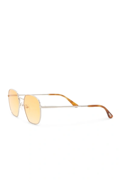 Shop Toms 52mm Sawyer Round Sunglasses In Gold