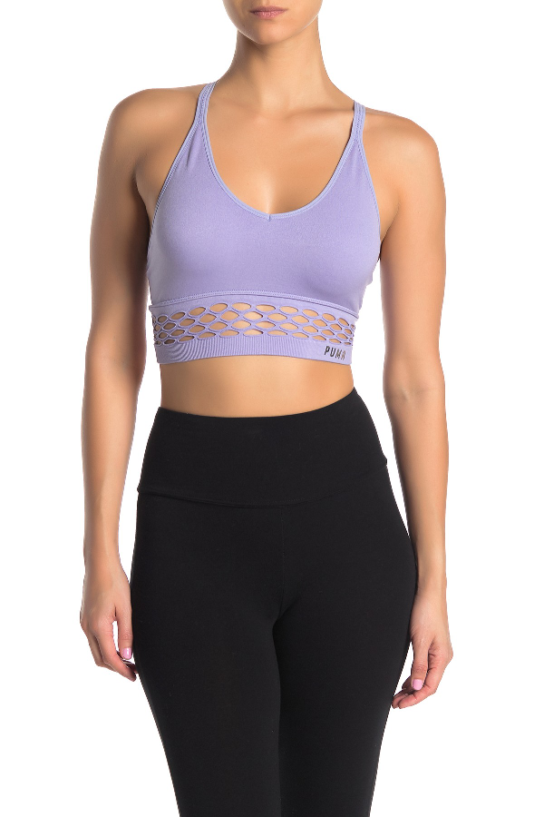 light purple sports bra