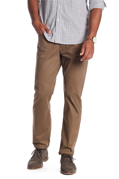 Shop Lucky Brand 121® Heritage Slim Straight Leg Pants In Bark