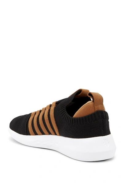 Shop K-swiss Gen-k Icon Knit Sneaker In Black/ Brown