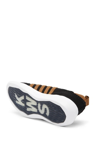 Shop K-swiss Gen-k Icon Knit Sneaker In Black/ Brown