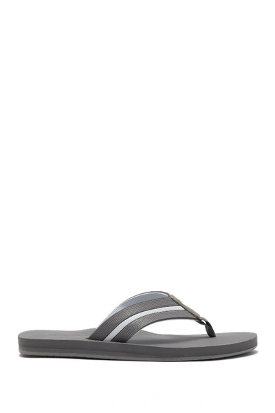 Shop Tommy Bahama Fiji Flip Flop In Grey/white