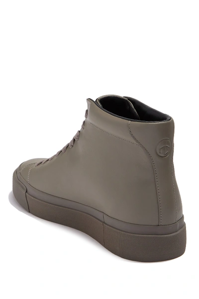 Shop Rag & Bone Smooth Nappa Leather Sneaker In Grey Moss