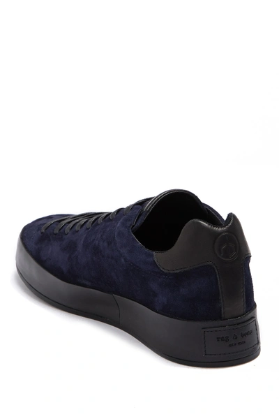 Shop Rag & Bone Nefer Suede Sneaker In Indigo Sue