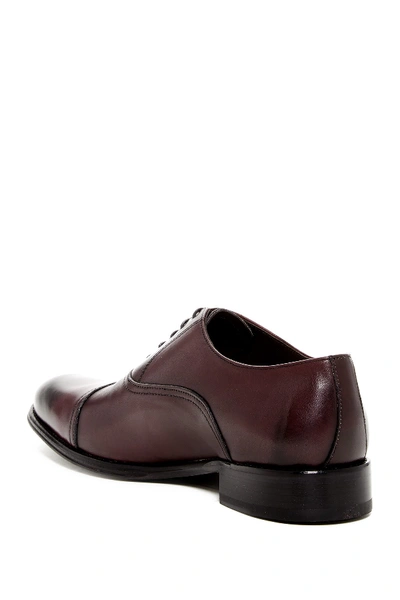 Shop To Boot New York Vanderbilt Leather Oxford In Bordo