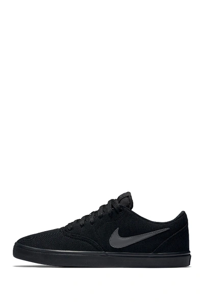 Nike Sb Check Solarsoft Canvas Skate Shoe (black) - Clearance Sale In Black-anthrc  | ModeSens