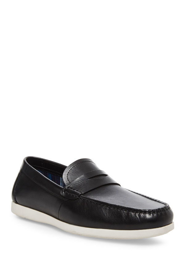 steve madden black slip ons