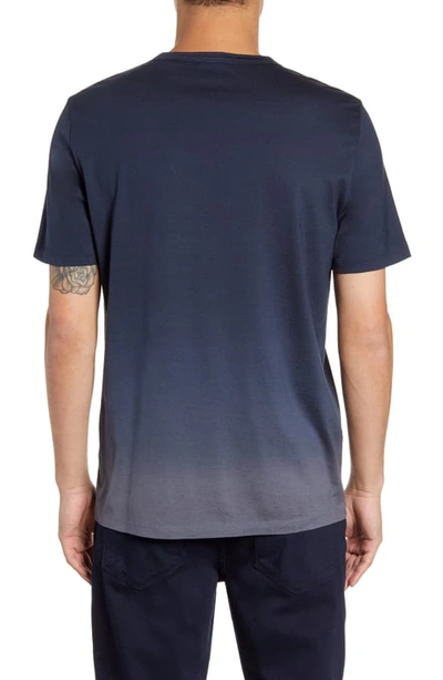 Shop Theory Essential Chroma T-shirt In Eclipse/ Reef