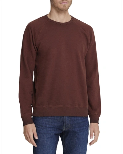 Shop Ag Men's Siris Solid Cotton Crewneck Sweatshirt In Red