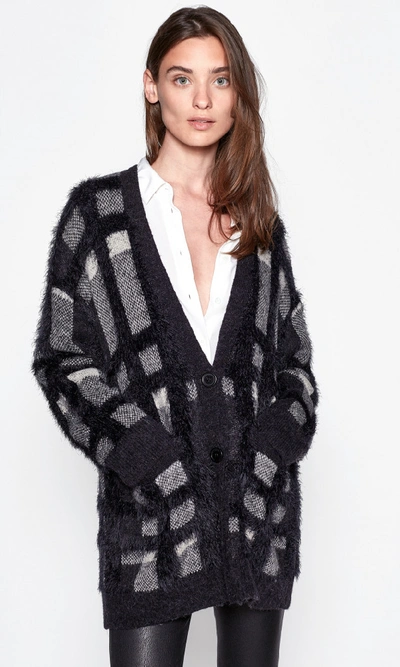 Shop Equipment Cisse Wool Cardigan In True Black Multi