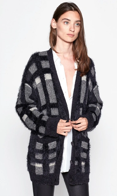 Shop Equipment Cisse Wool Cardigan In True Black Multi