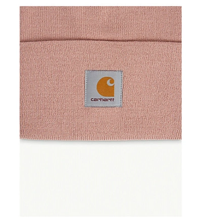 Shop Carhartt Acrylic Watch Hat In Blush