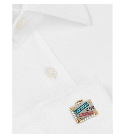 Shop Paul Smith Suitcase Cufflinks In Silver