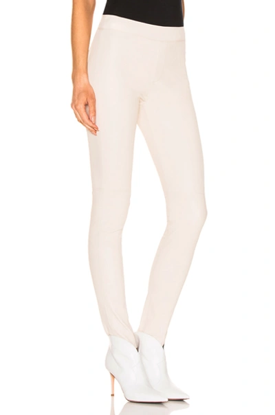 Shop Remain Snipe Leather Legging In Egret