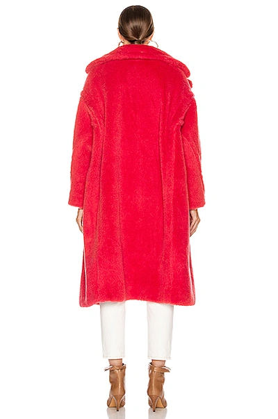 Shop Max Mara Teddy Tedgirl Coat In Coral