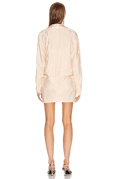 Shop Alexander Wang Draped Pajama Romper In Peach