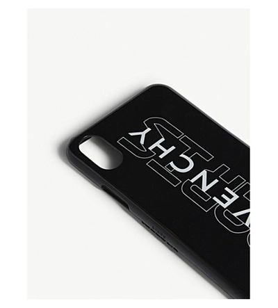 Shop Givenchy Logo Iphone X/xs Cover In Black White