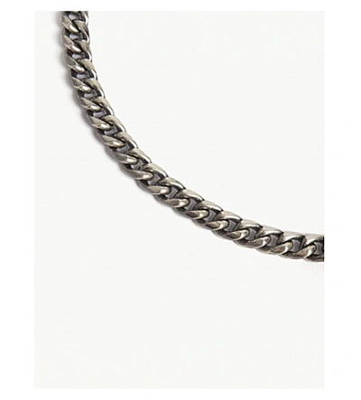 Shop Serge Denimes Men's Silver Scale Sterling-silver Chain Bracelet