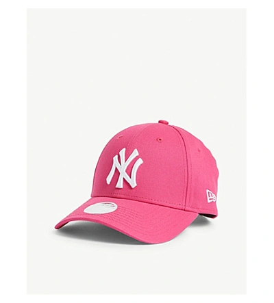 Shop New Era New York Yankees 9forty Baseball Cap In Pink/optic White