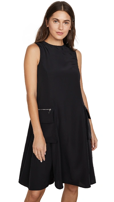 Shop Adeam Sleeveless Workwear Dress In Black