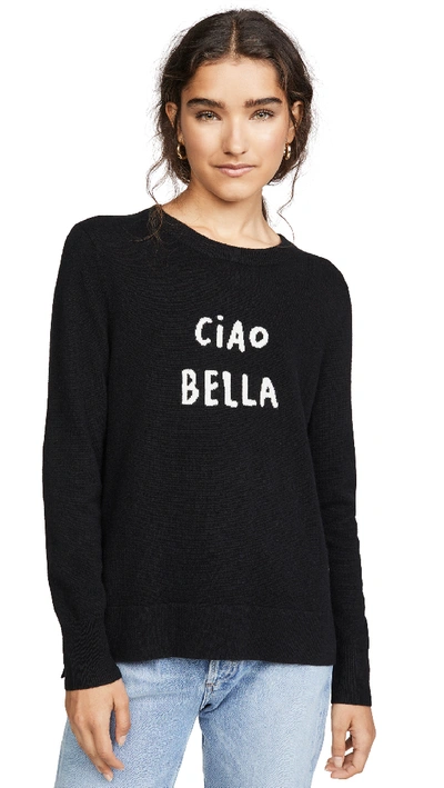 Shop South Parade Ciao Bella Cashmere Sweater In Black