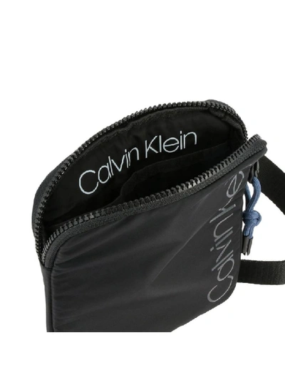 Shop Calvin Klein Nylon Bag With Logo In Black