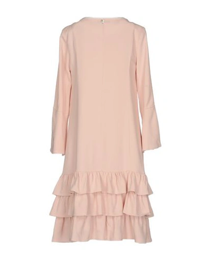 Shop Twinset Woman Midi Dress Pink Size 10 Viscose, Elastane