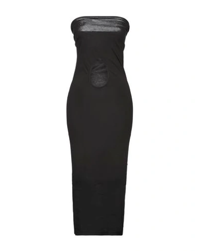 Shop Rick Owens Drkshdw Midi Dresses In Black