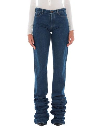 Shop Y/project Denim Pants In Blue