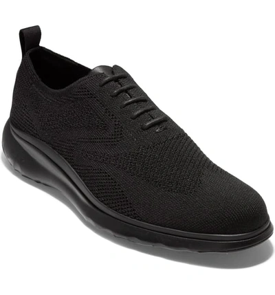 Shop Cole Haan 3.zer?grand Stitchlite Wingtip Sneaker In Black/ Black