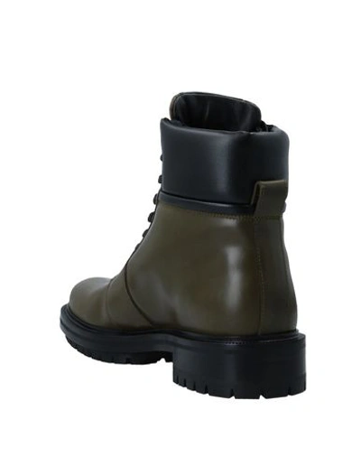 Shop Balmain Boots In Military Green