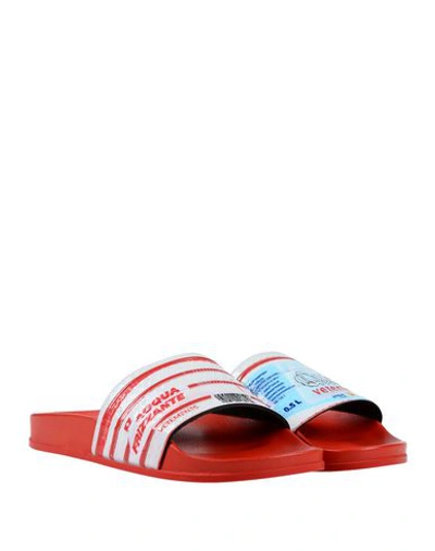 Shop Vetements Sandals In Red