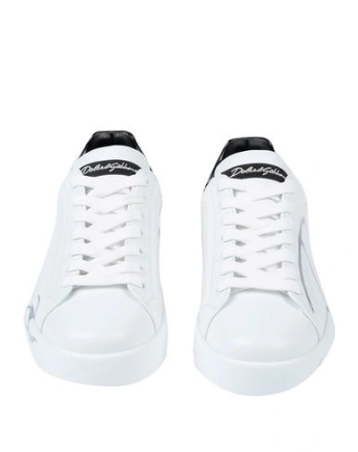 Shop Dolce & Gabbana Man Sneakers White Size 8.5 Soft Leather