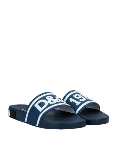 Shop Dolce & Gabbana Sandals In Dark Blue