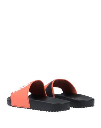 Shop Prada Sandals In Coral