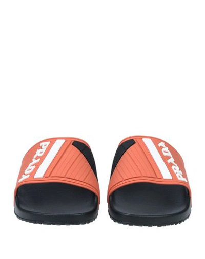 Shop Prada Sandals In Coral