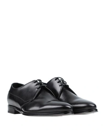 Dolce & Gabbana Black Leather Derby Formal Dress Men Shoes