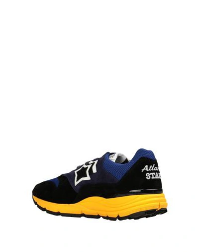 Atlantic Stars Polaris Contrasting Panel Sneakers In Black