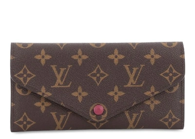 Pre-owned Louis Vuitton  Josephine Wallet Monogram Fuschia Lining