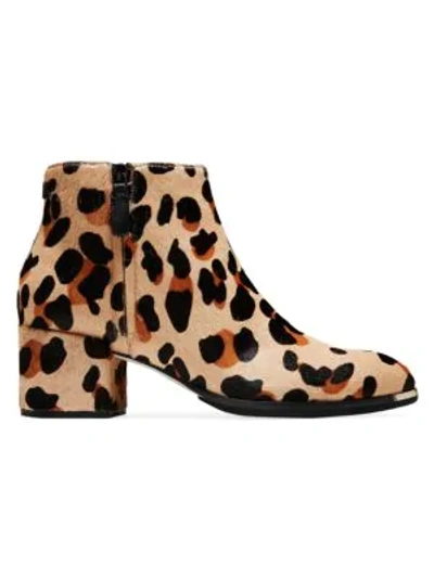 Shop Cole Haan Grand Ambition Leopard-print Calf Hair Ankle Boots In Multi